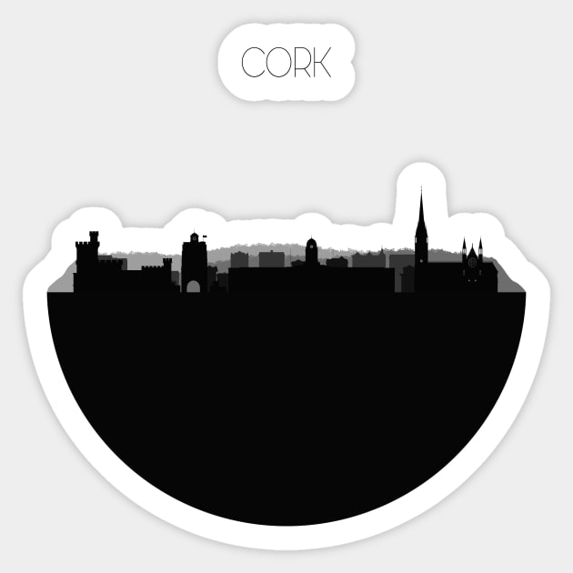 Cork Skyline Sticker by inspirowl